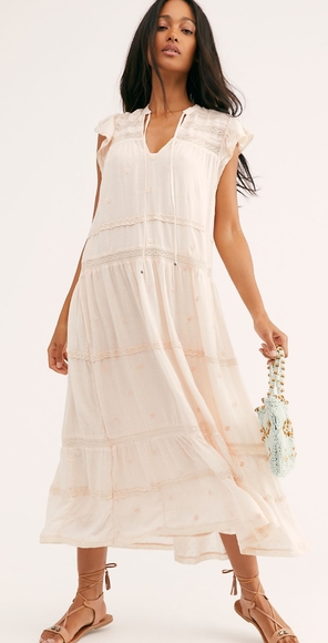 NEW...Free People Midnight Midi Dress - S - Picture 5 of 8